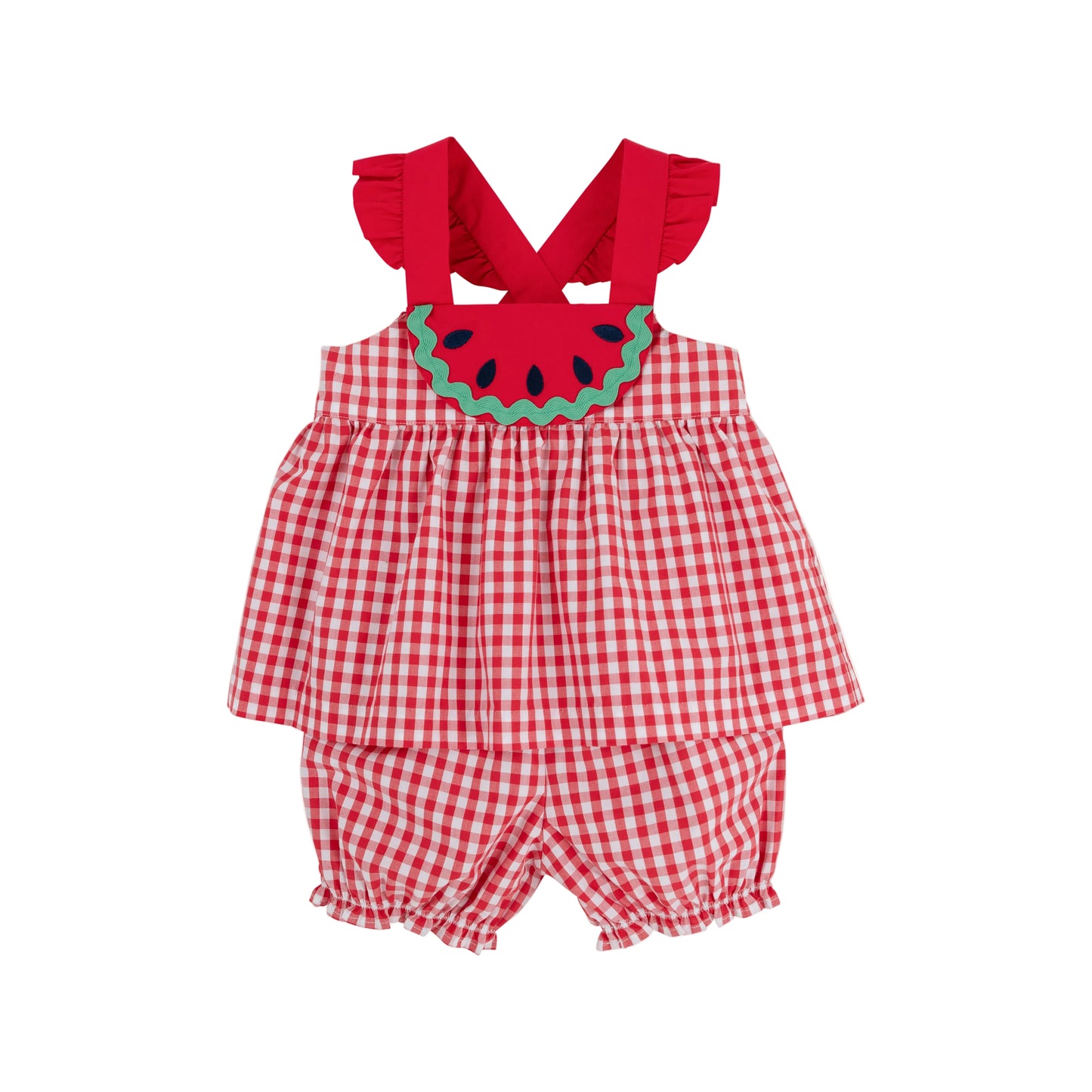 Nancy’s Novelty Set-Watermelon Red Gingham