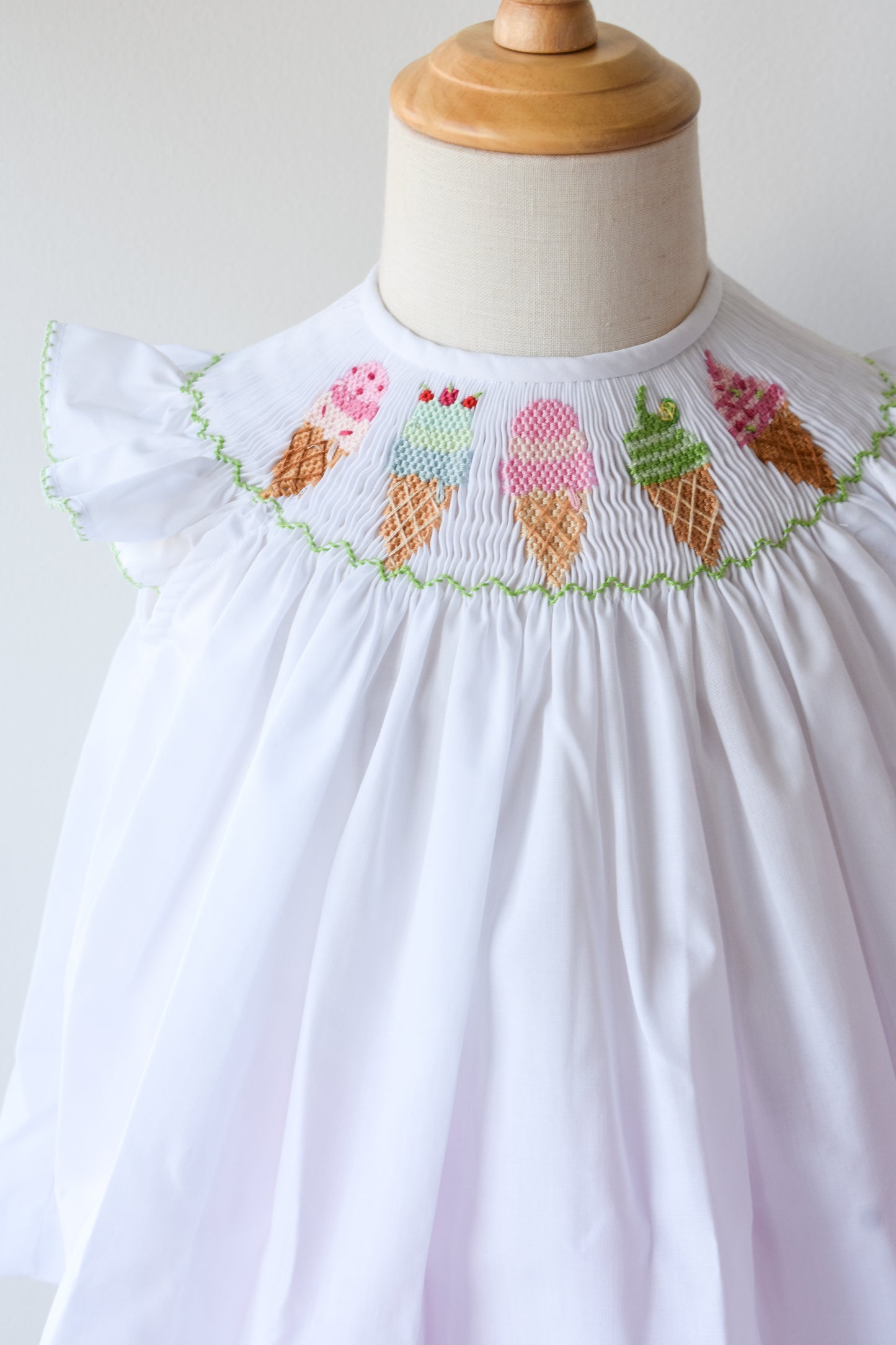 Emma Ice Cream Smocked Bloomer Set