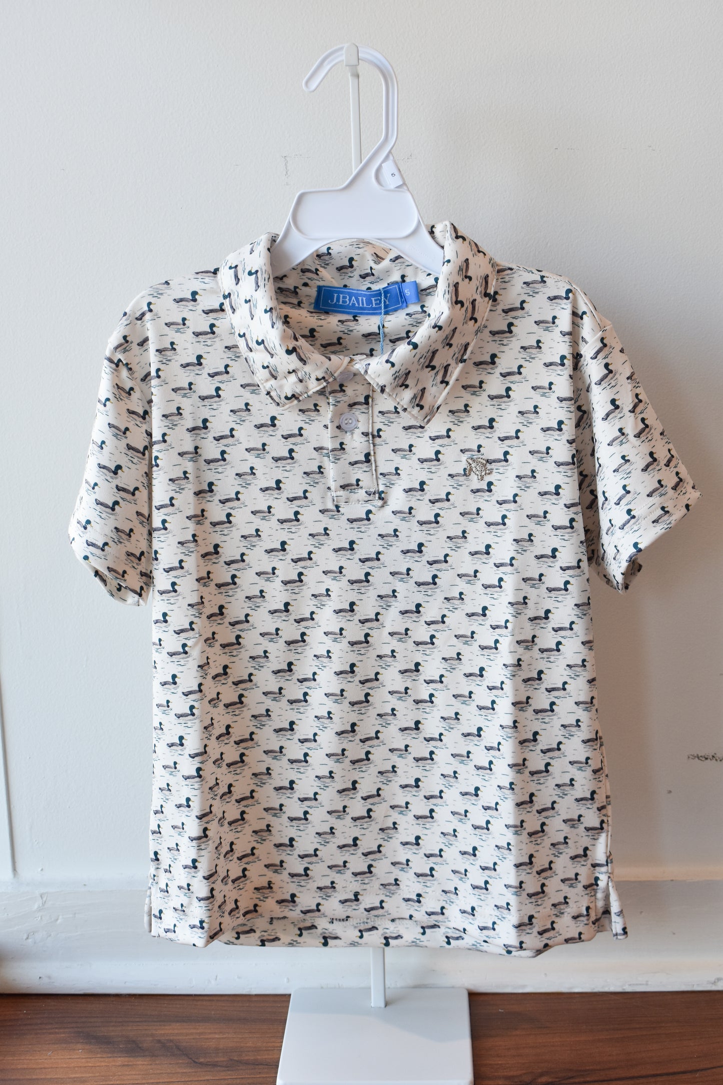Short Sleeve Performance Polo-Mallard Print