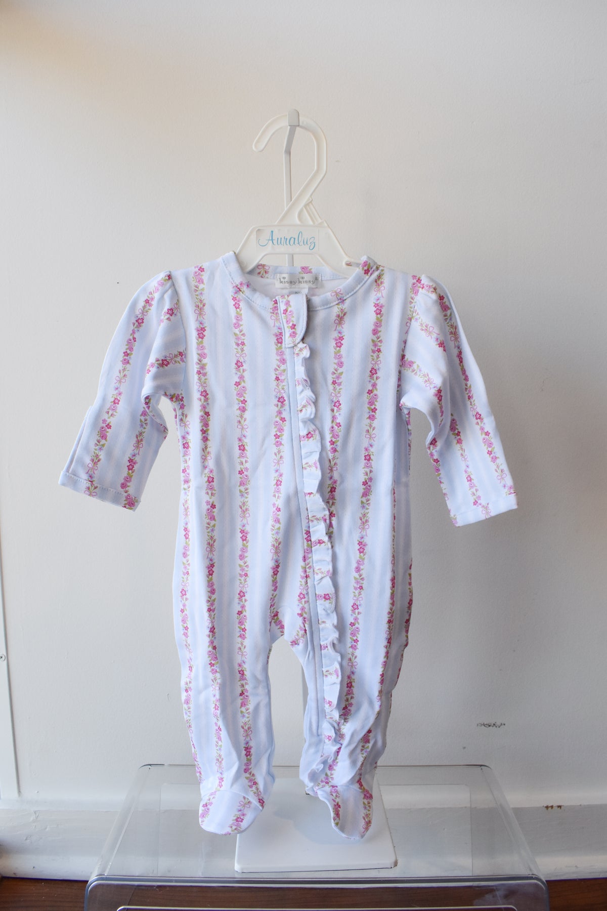 Rose Renaissance Zipper Footie