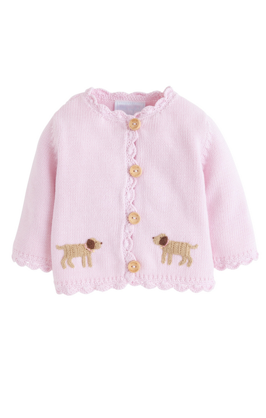 Crochet Cardigan-Pink Lab