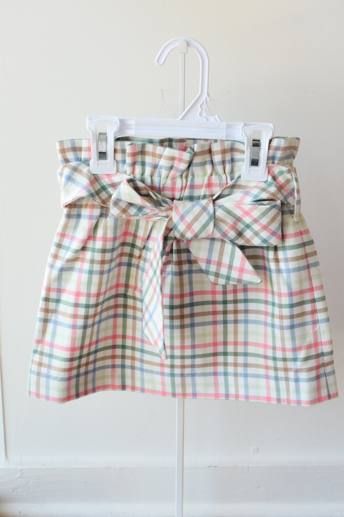 Beasley Bow Skirt-Woven Manalapan Plaid