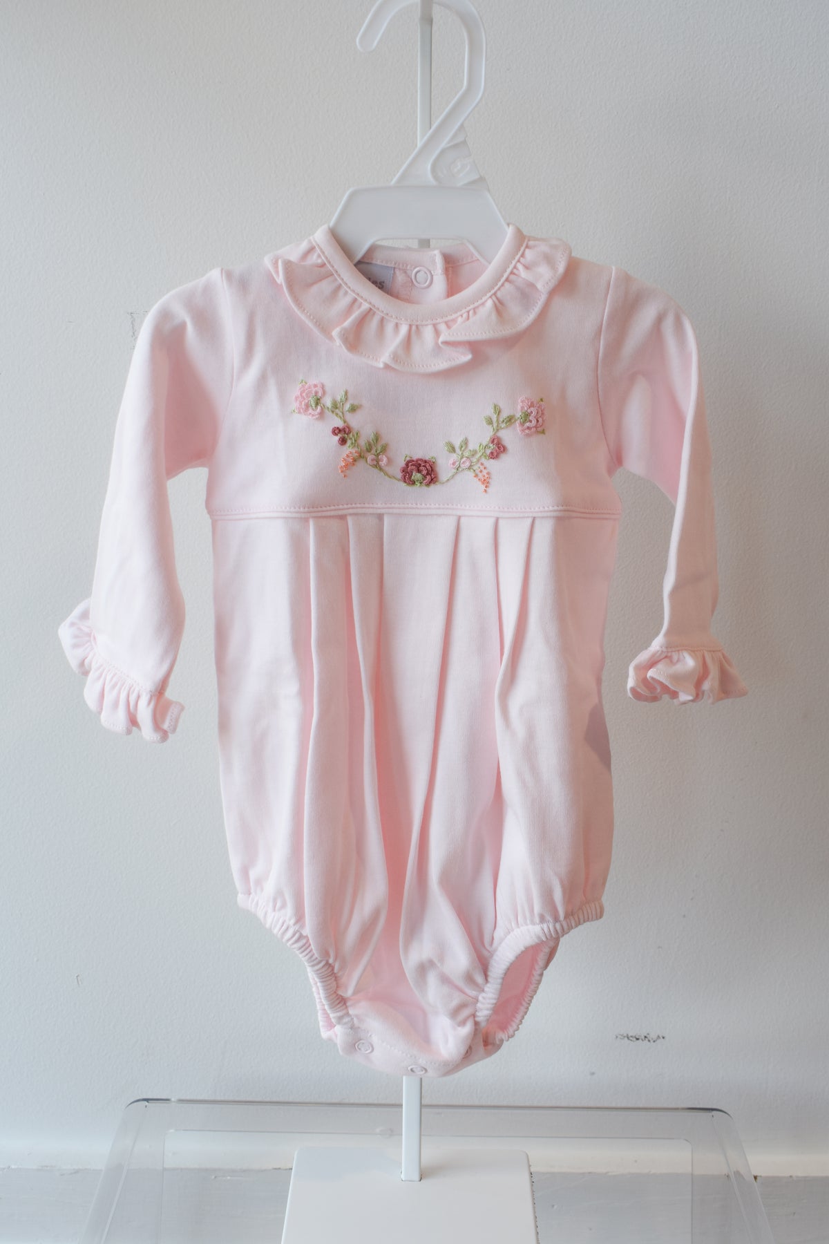 Fall Floral Vines Long Sleeve Ruffle Bubble