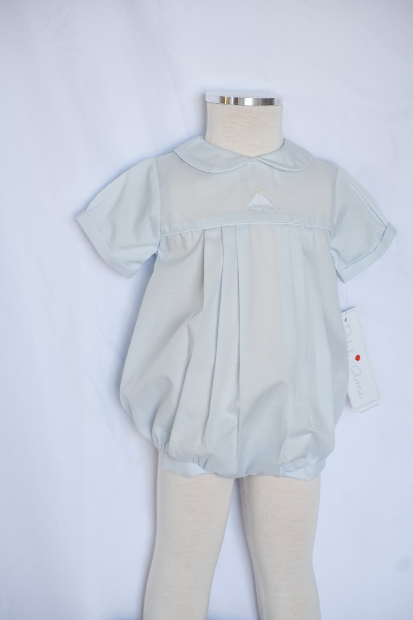 Seaside Dreams Heirloom Romper/Bib/Hat Set