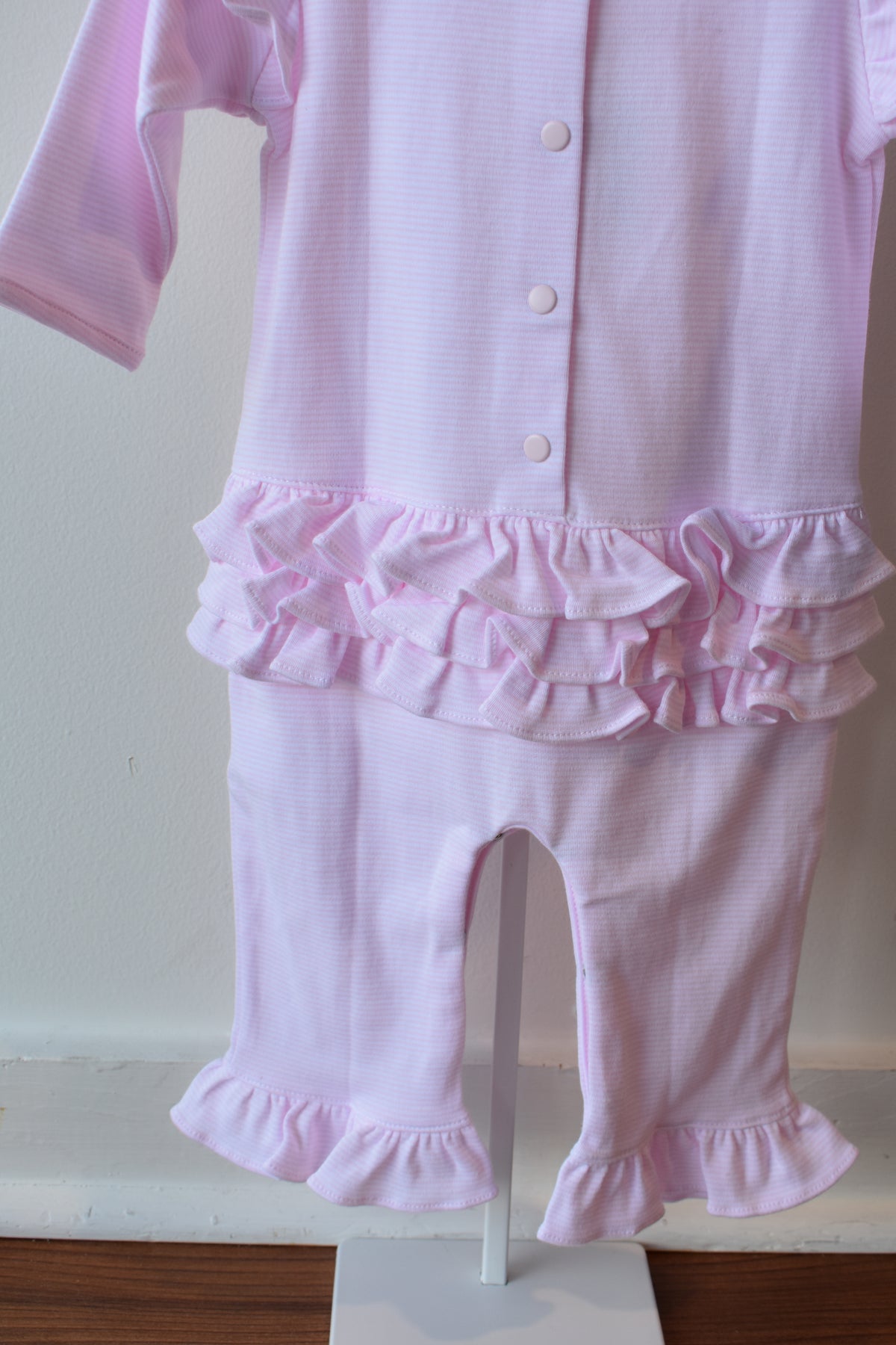 Petal Pink Long Sleeve Romper