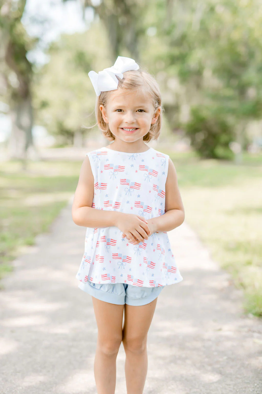 Lottie Knit Bloomer/Banded Short Set, Our Country