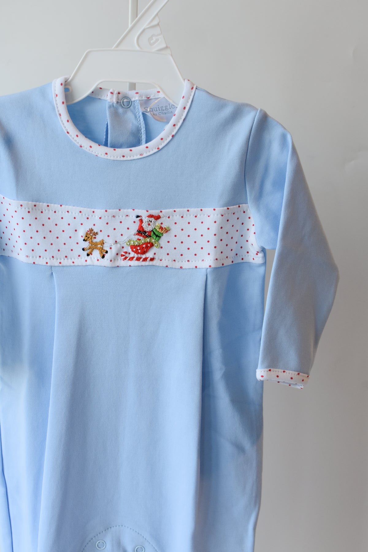 Santa in the Sky Long Romper