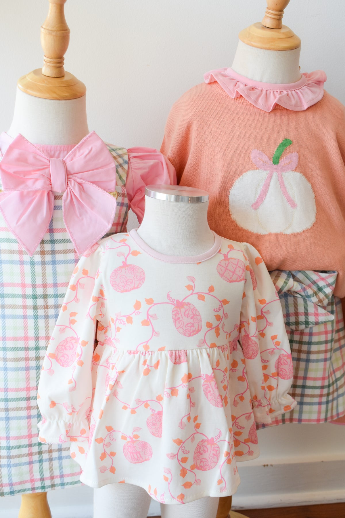 Pleated Ginny Jumper-Manalapan Plaid