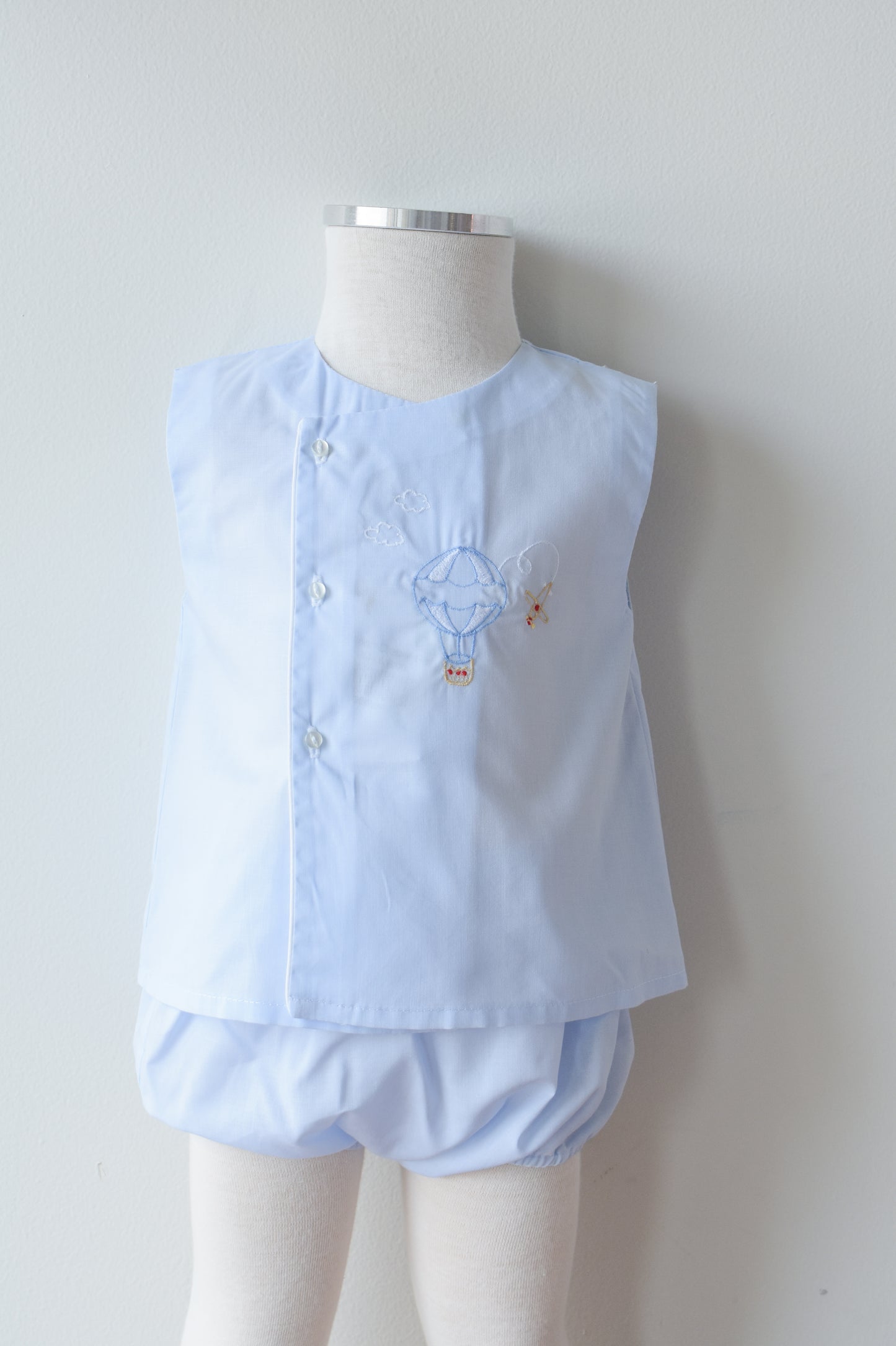 Hot Air Balloon Diaper Set in Blue