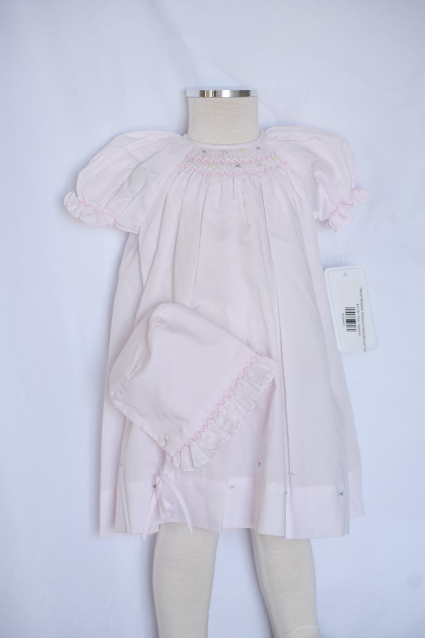 Sweet Meadow Heirloom Dress/Bonnet Set
