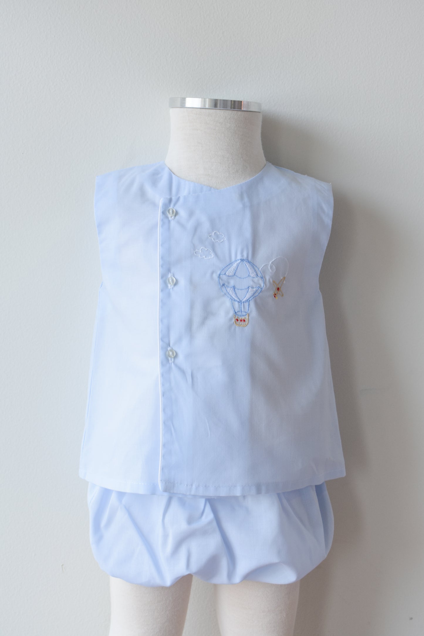 Hot Air Balloon Diaper Set in Blue
