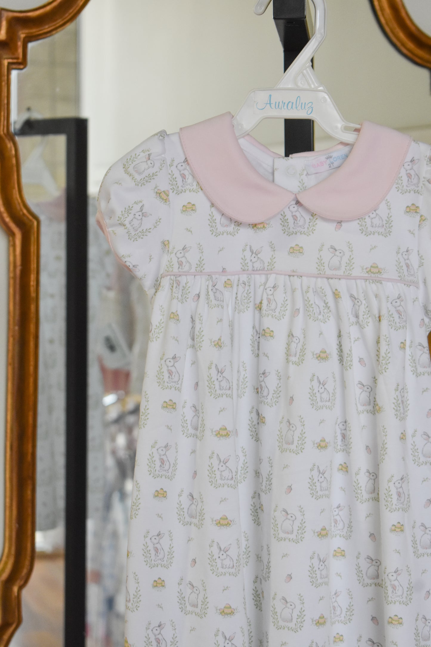 Hop Into Spring-Pink Pima Dress