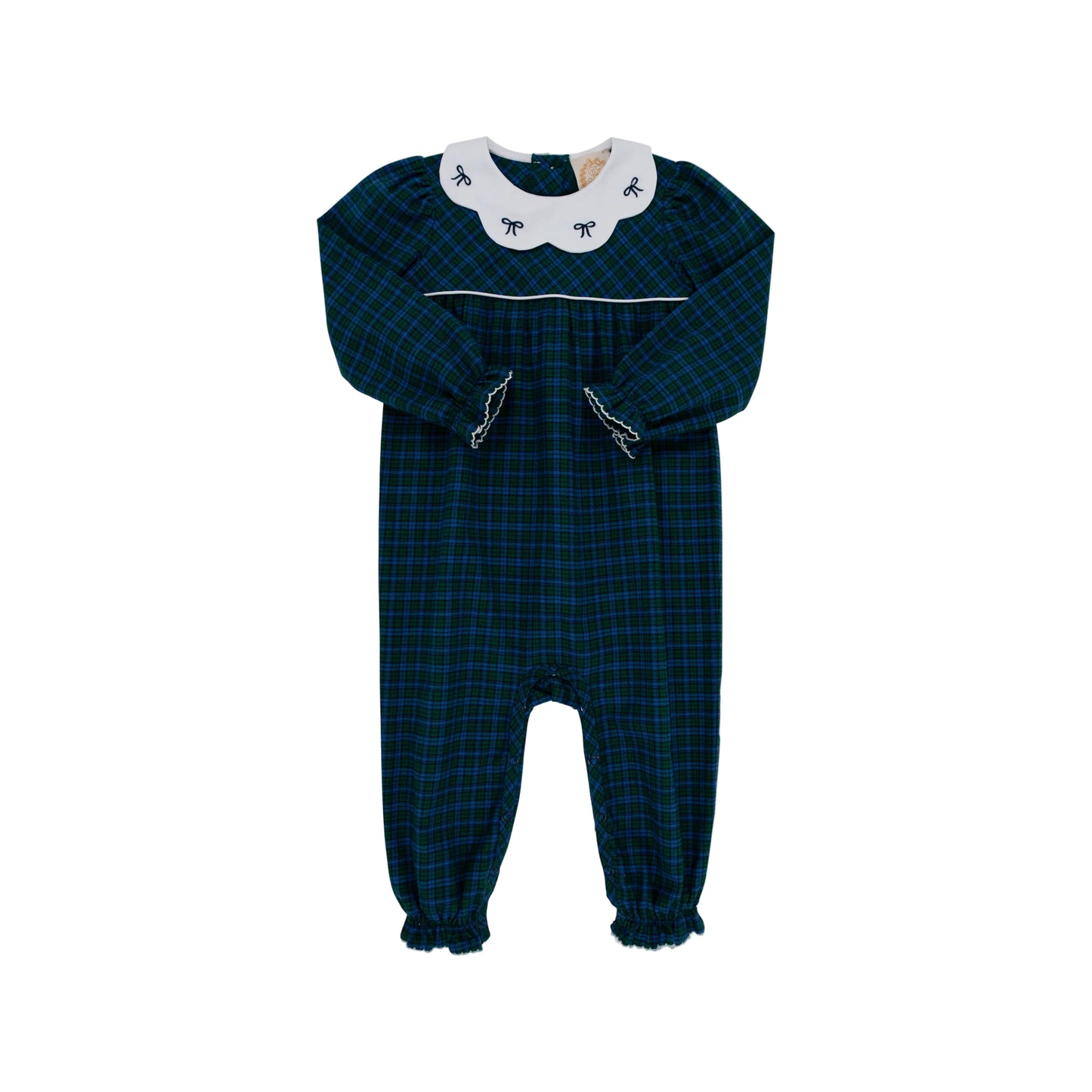 Long Sleeve Britt Romper-Flannel Woodlake Plaid