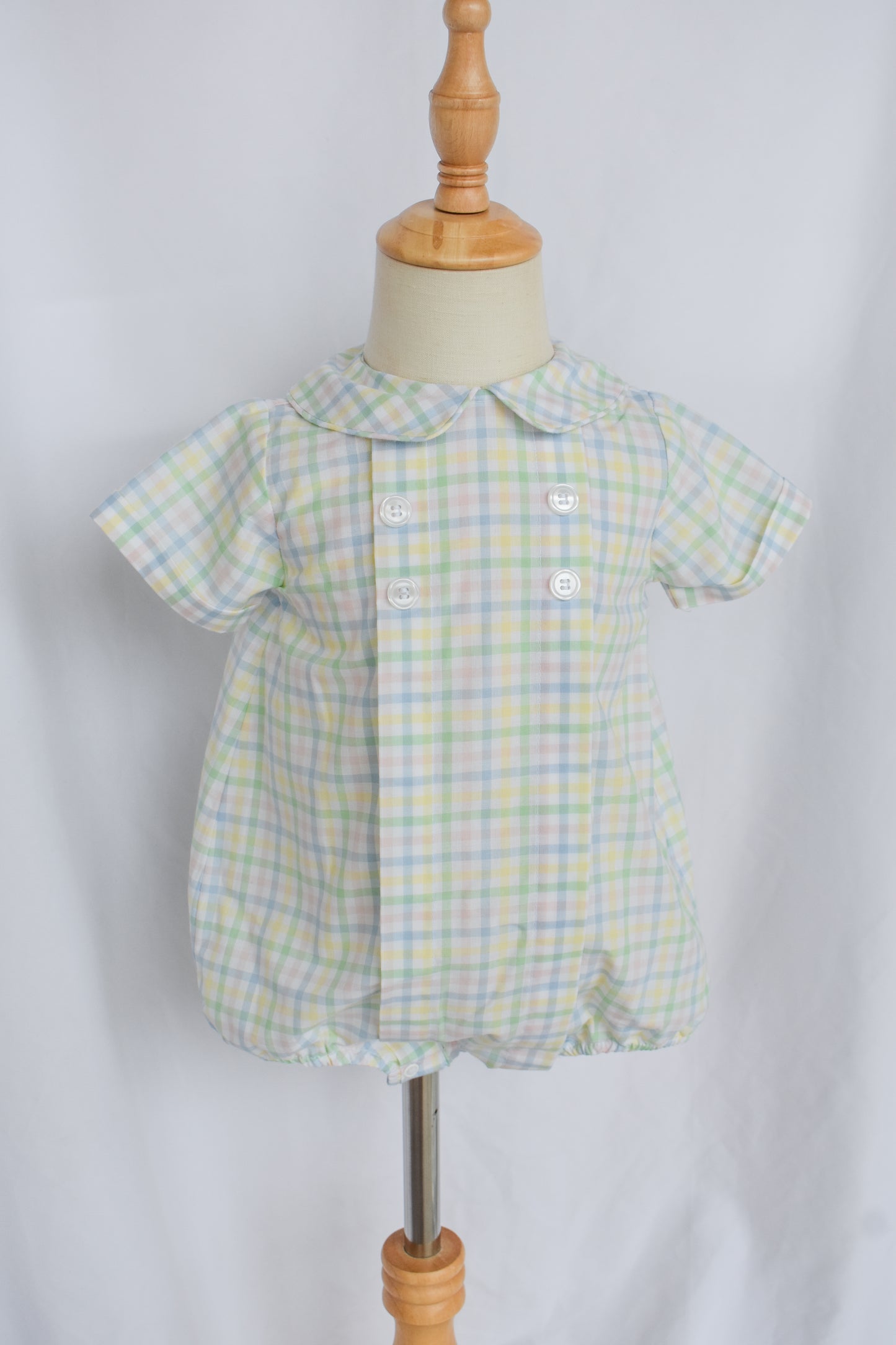 Easter Morning Plaid Dressy Boy Bubble