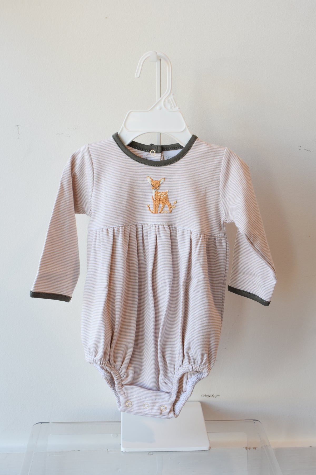 Fawning Around Mini Stripe Trim Bubble