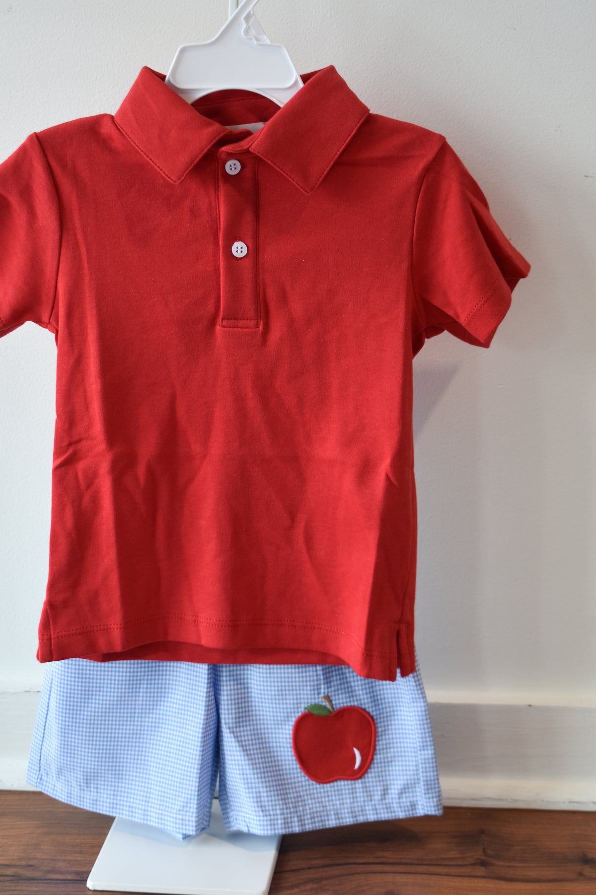 Basic Short Sleeve Polo-Red