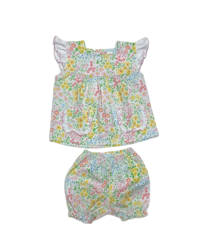 Ana Flower Pima Bloomer Set W/ Pocket