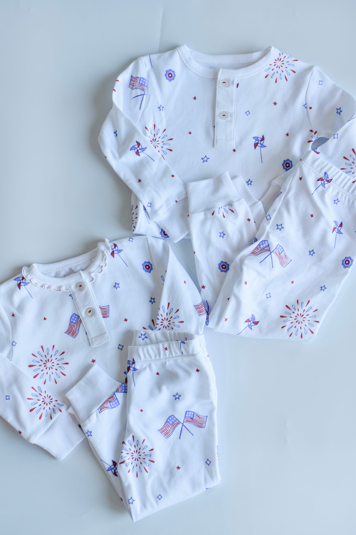 Printed Jammies-Patriotic Flags