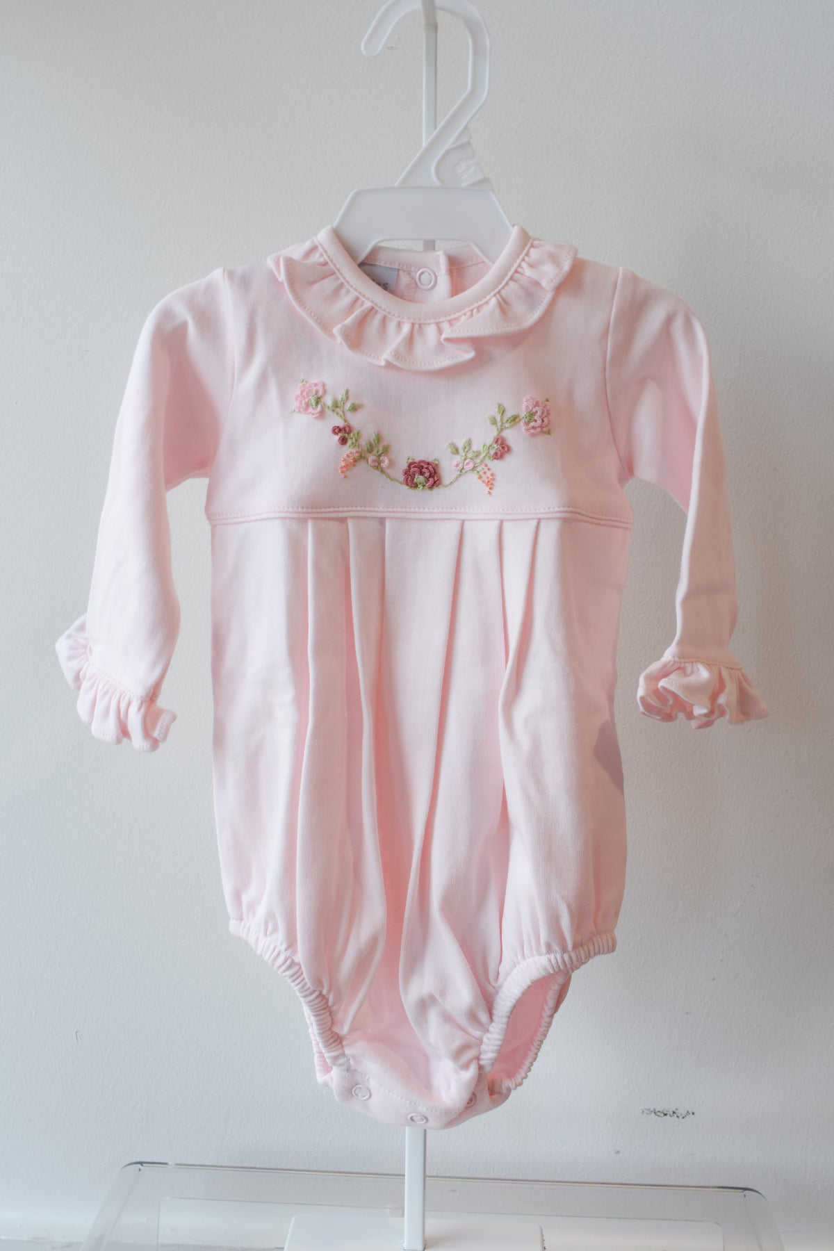 Fall Floral Vines Long Sleeve Ruffle Bubble