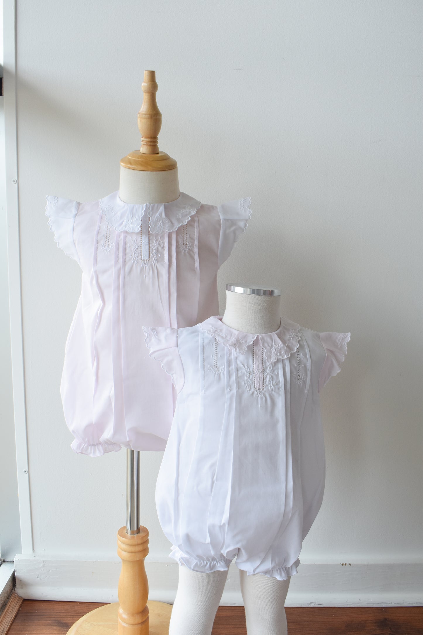 Vintage Fly Sleeve Bubble-Pink/White Trim