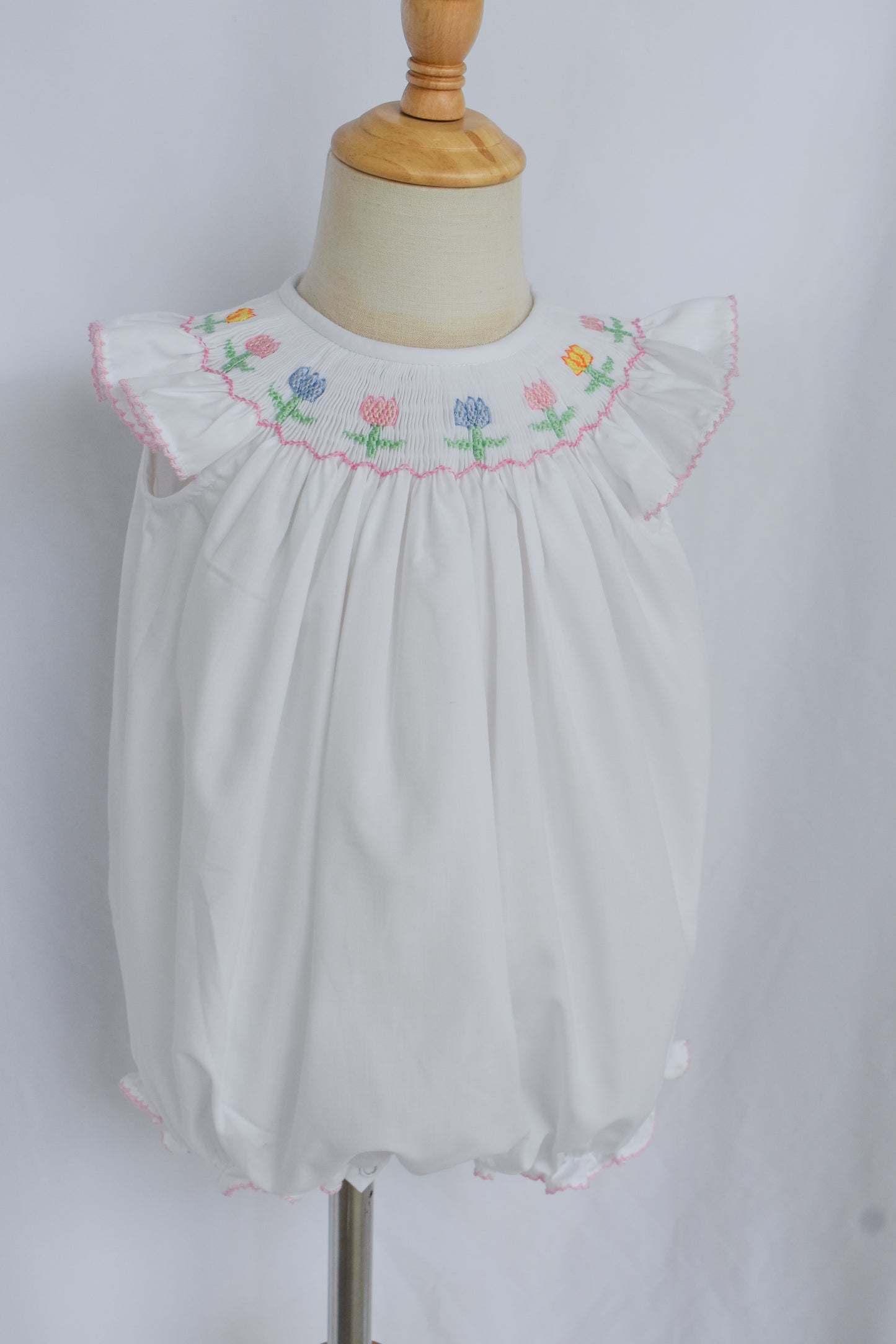 Spring Tulips Bishop Romper