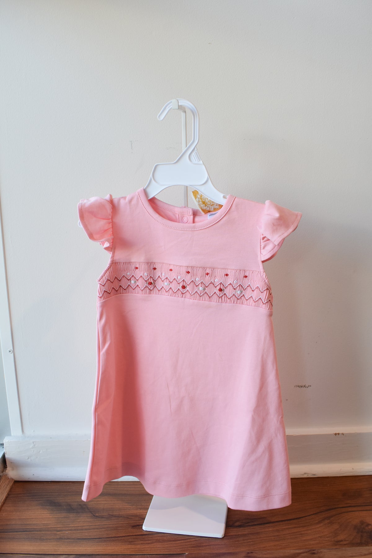 Angel Sleeve Biltmore Dress-Sandpearl Pink