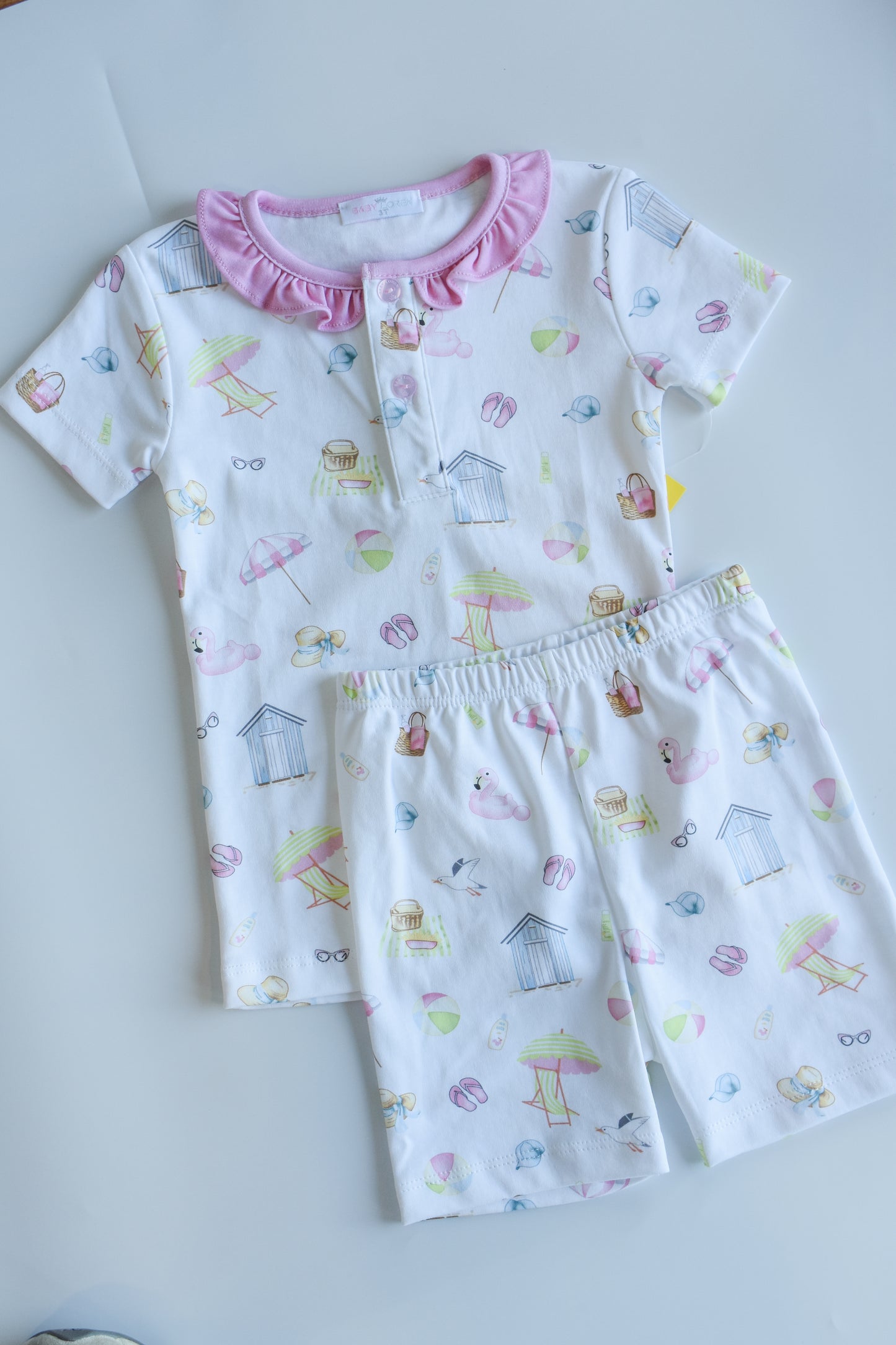 Sandy Pink Toes-Girl’s PJ Short Set