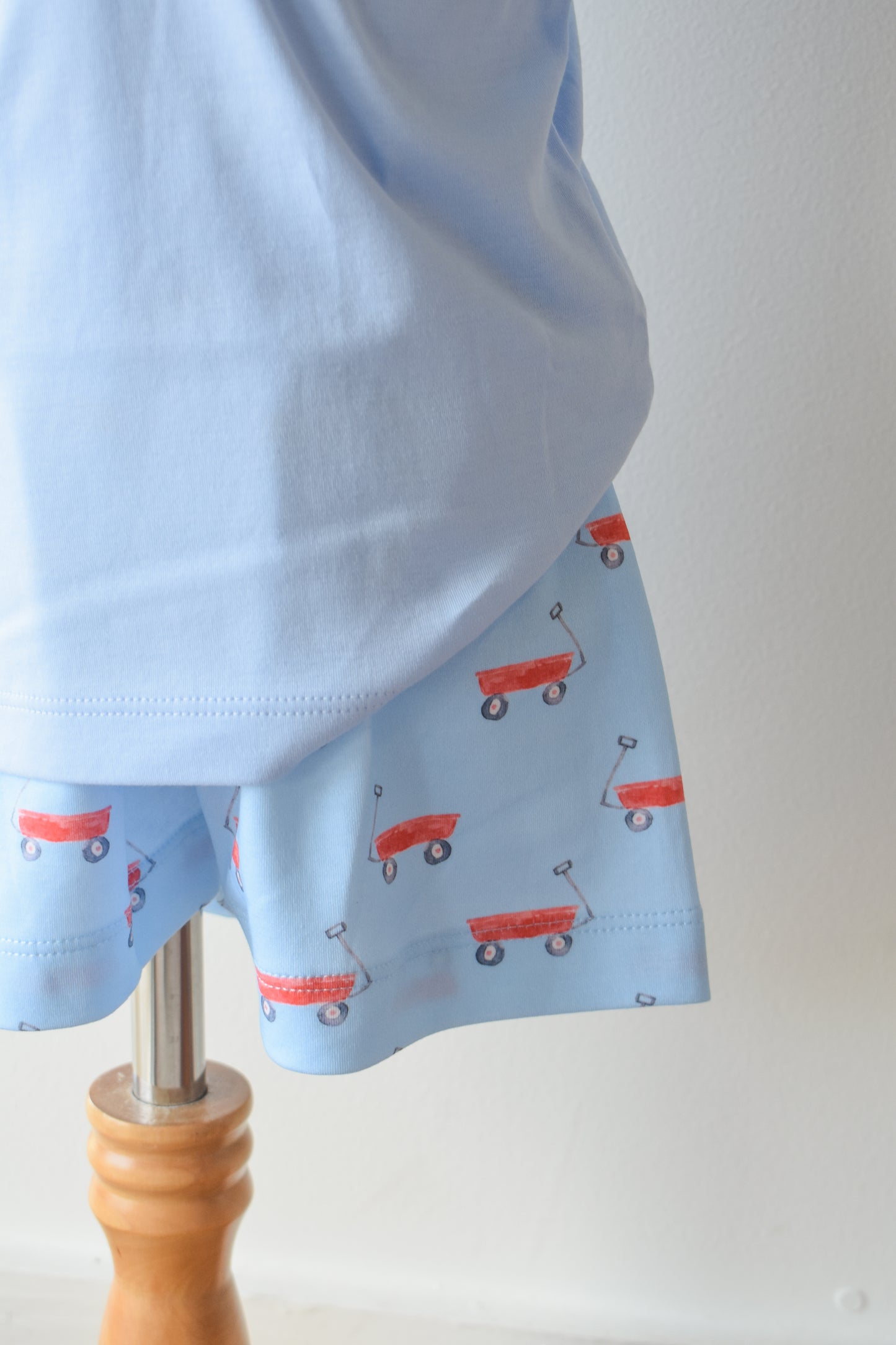 Lil Red Wagon Blue Knit Polo