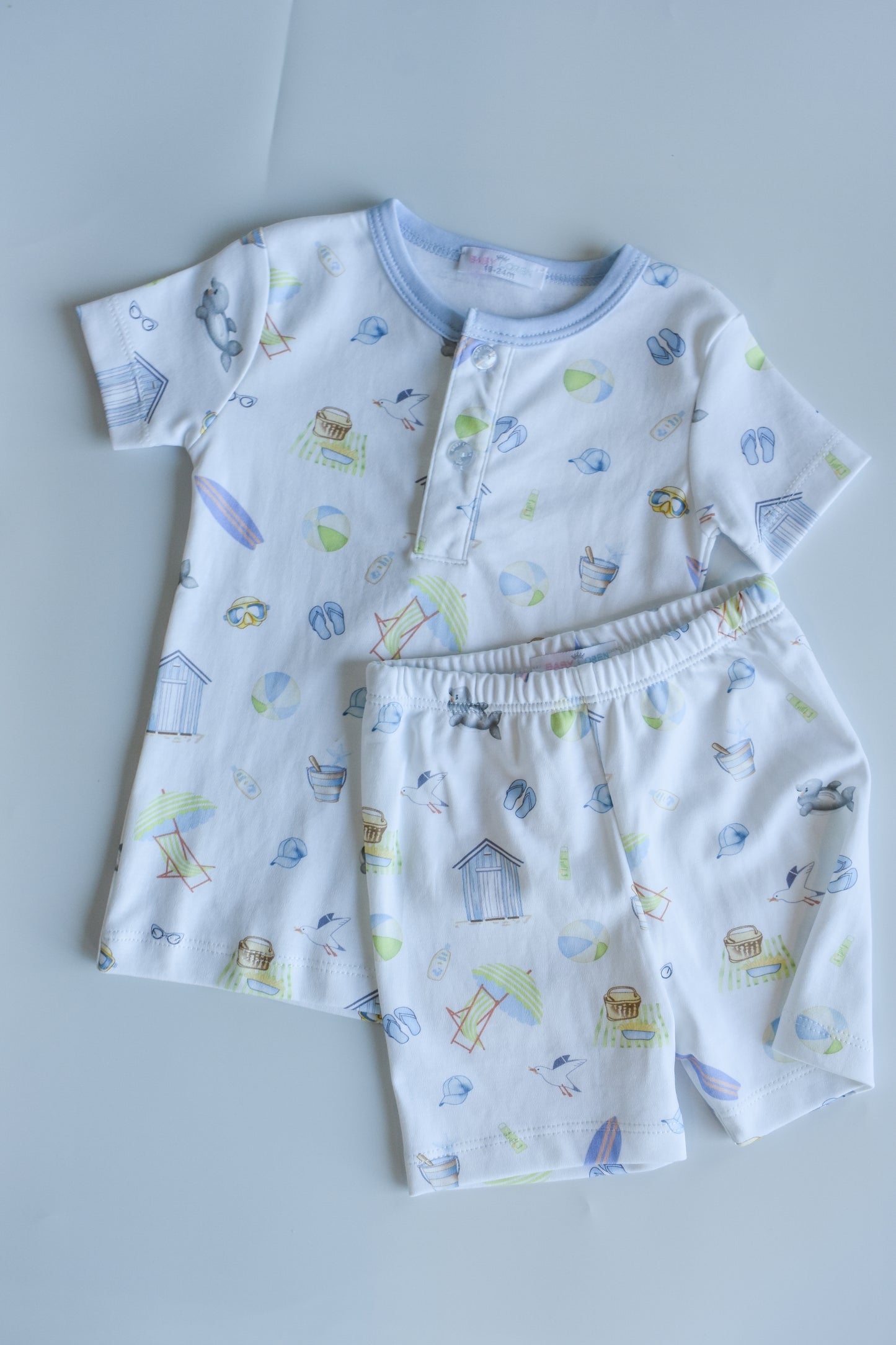 Sandy Blue Toes-Boy’s PJ Short Set