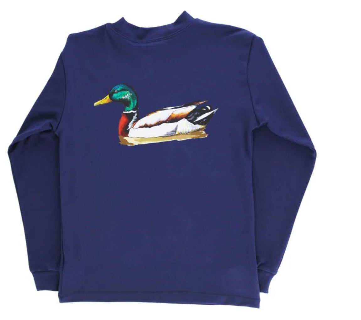 LS Performance Logo Tee-Wood Duck/Navy