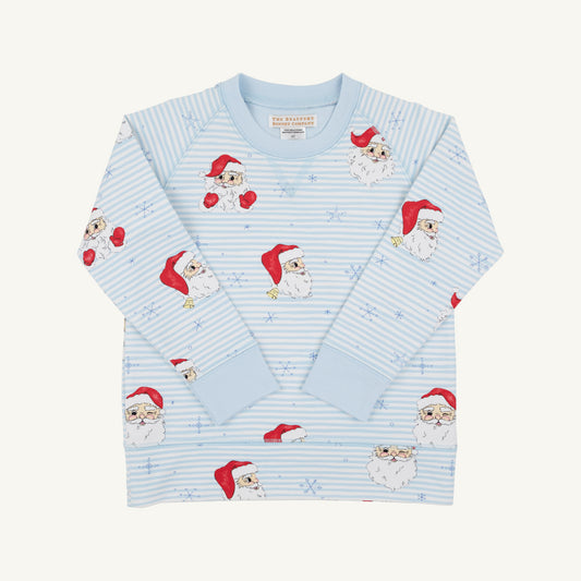Cassidy Comfy Crewneck-Blue Dear Santa