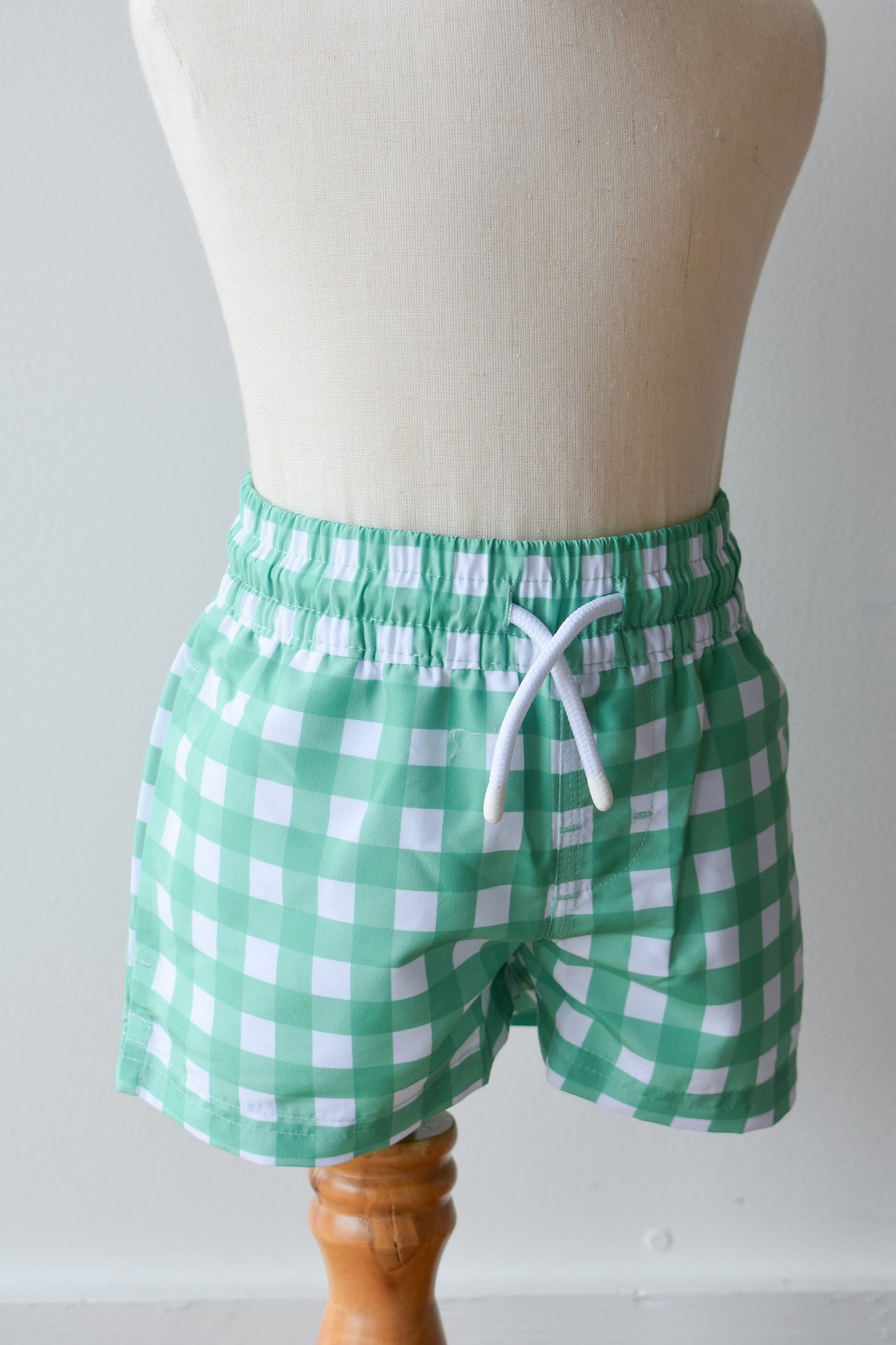 Tortola Swim Trunks-Gibson Island Green Gingham