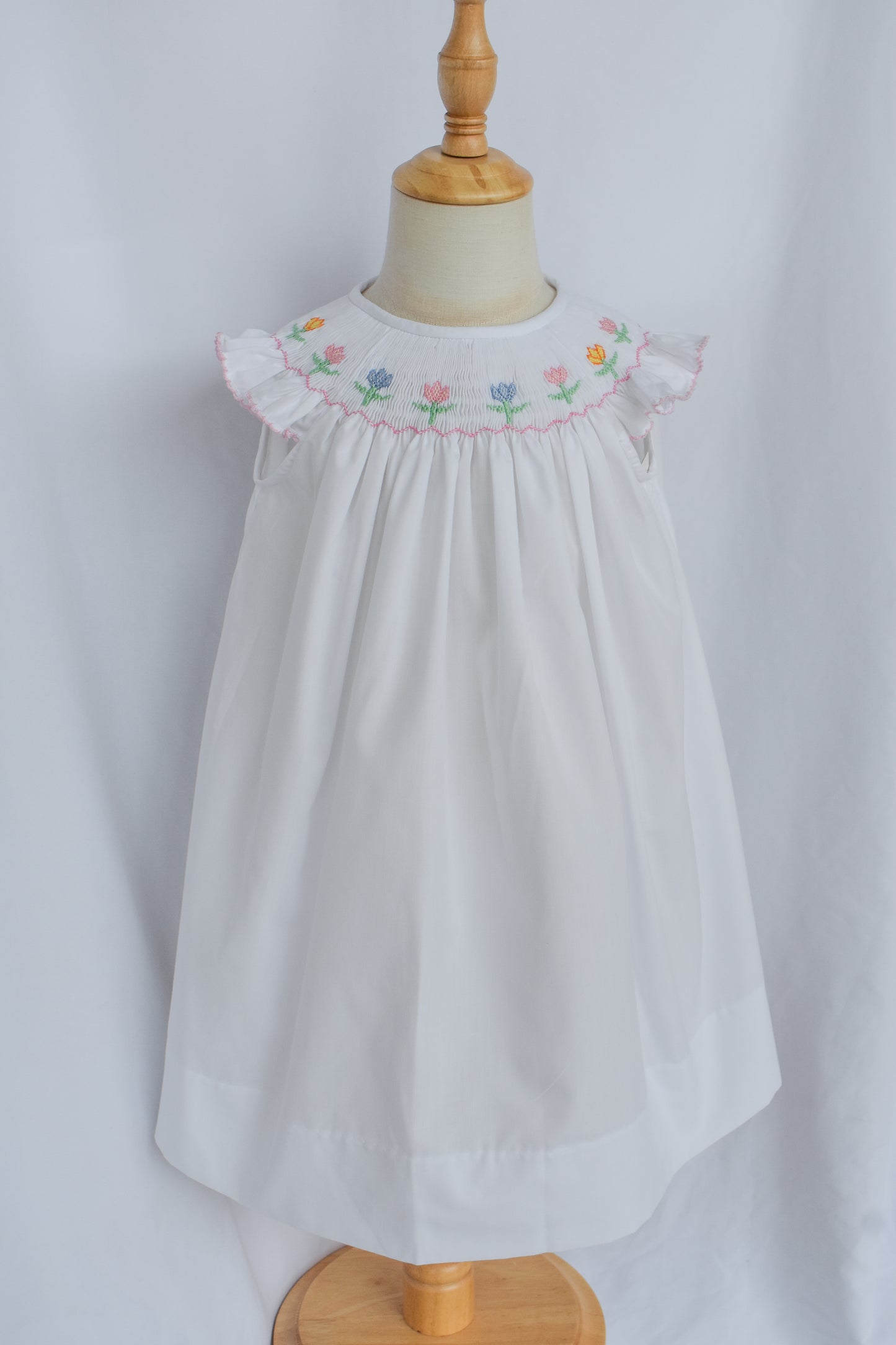 Spring Tulips Bishop Dress