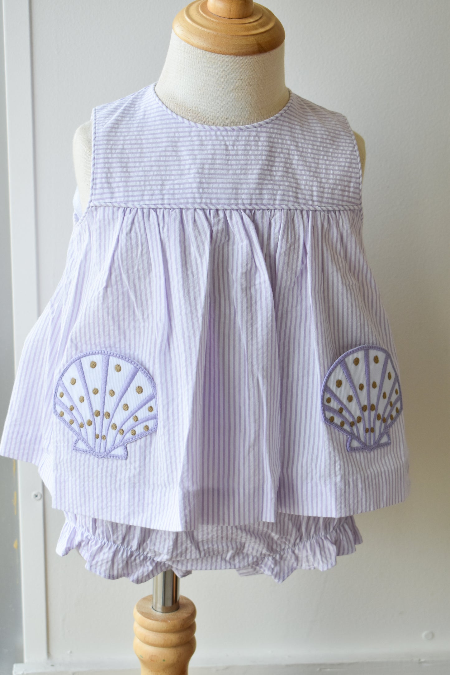Applique Pocket Diaper Set-Seashells