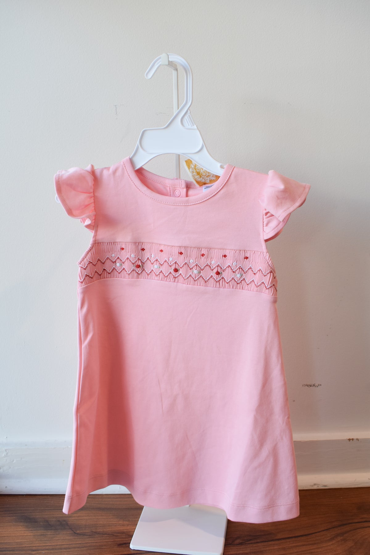 Angel Sleeve Biltmore Dress-Sandpearl Pink