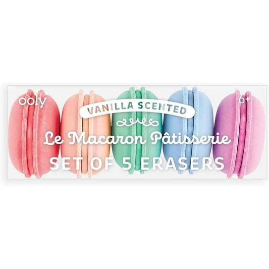 Le Macaron-Vanilla Scented Puzzle Erasers (Set of 5)