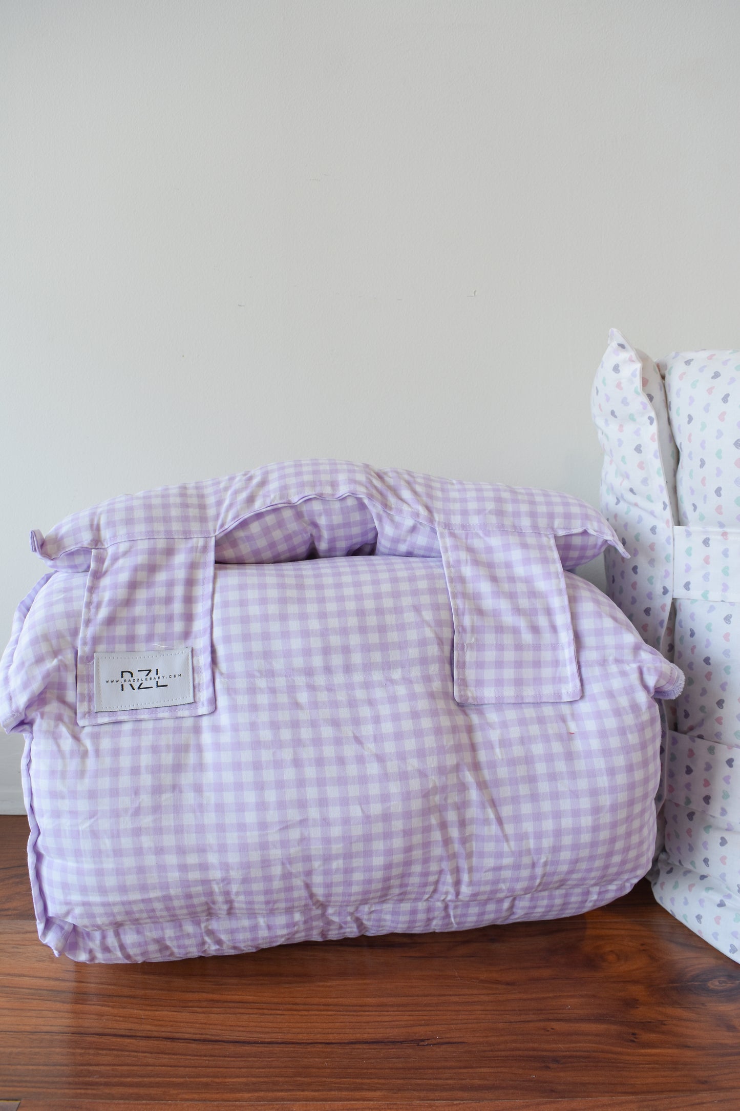 Razzle Baby Nap Mat-Lavender Mini Gingham