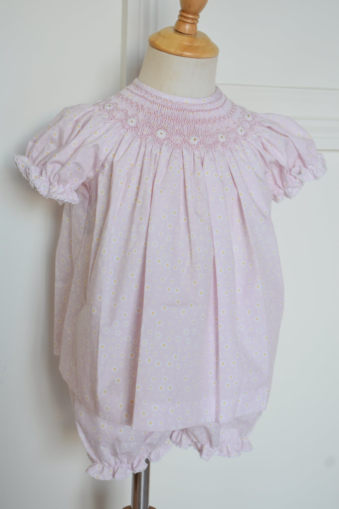 Daisy Darling Smocked Bloomer Set