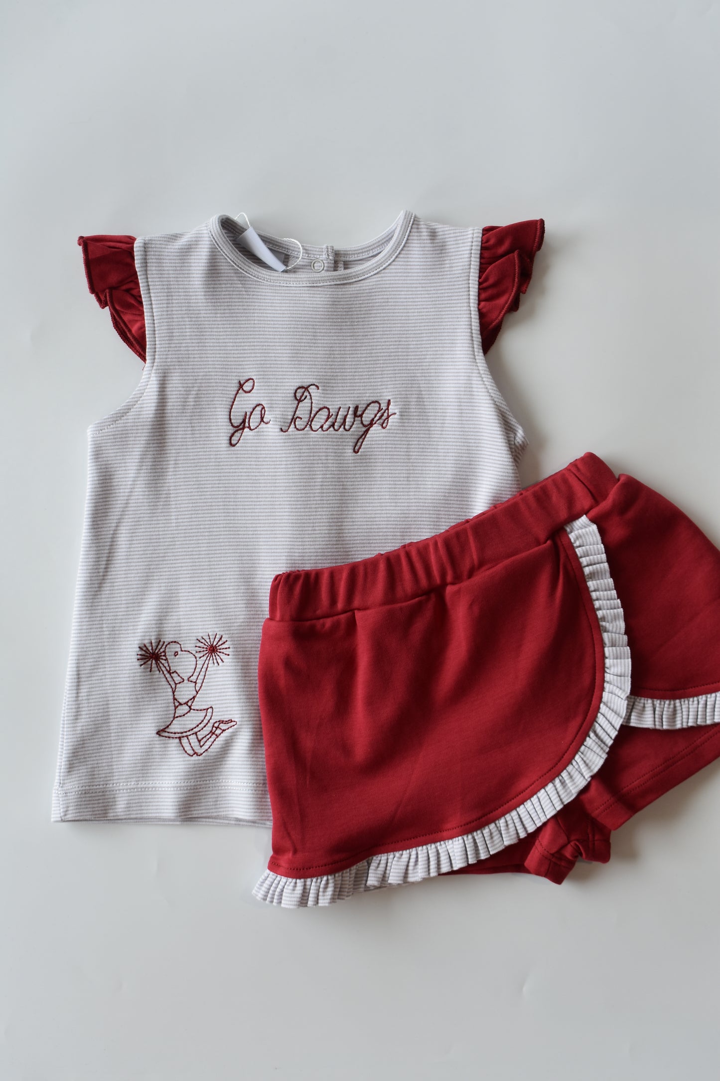 Go Dawgs Cheerleader Skort Set