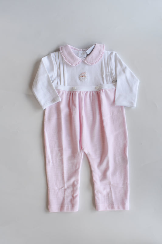 Pink Mini St Nick Collared Longall