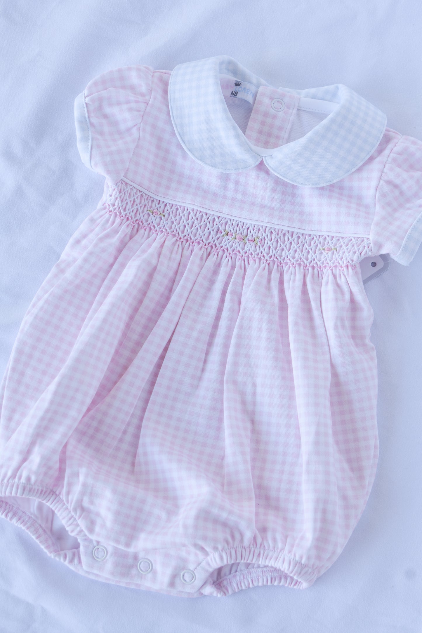 Bluebell & Blush Rosette Knit Bubble