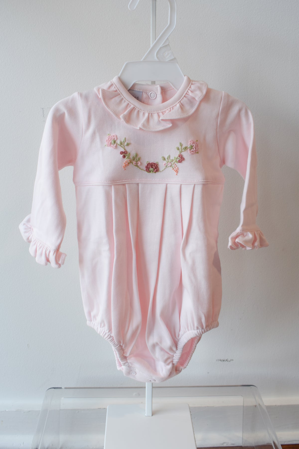 Fall Floral Vines Long Sleeve Ruffle Bubble