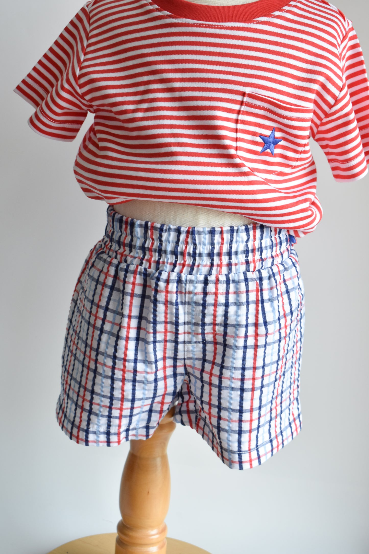 Sheffield Shorts-Pierce Mill Plaid Seersucker