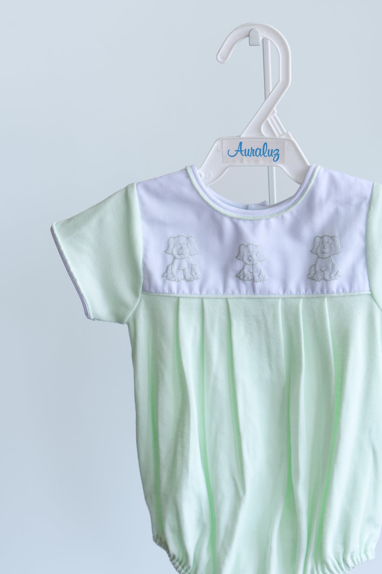 Little Pup Mint Knit Bubble