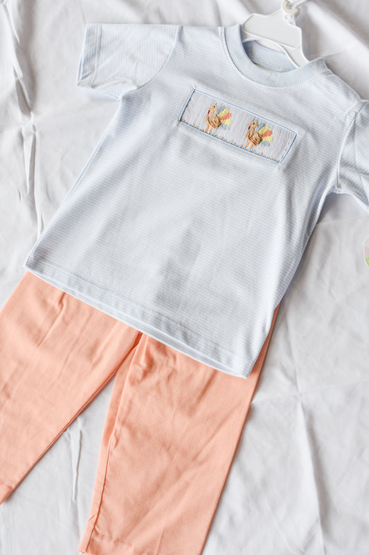 Lil Gobbler Short Sleeve Pant Set