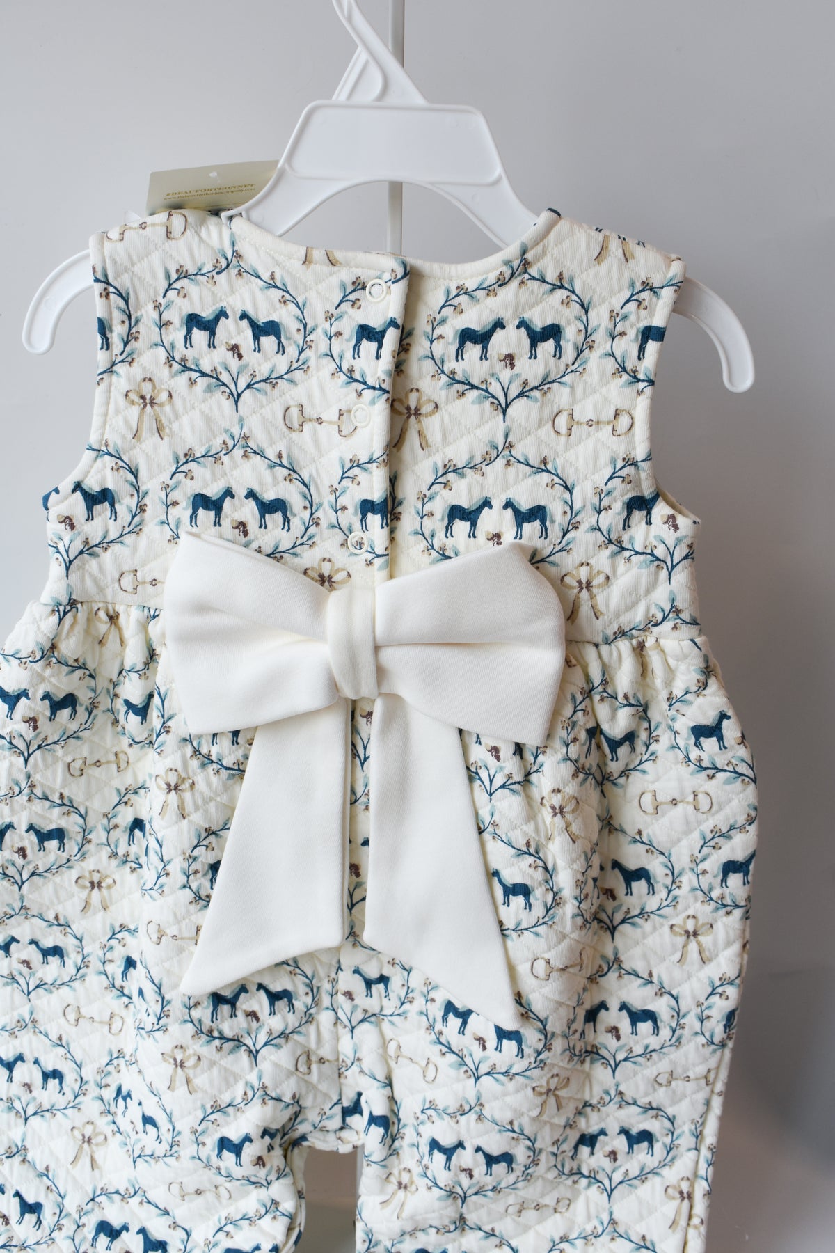 Sleeveless Quilted Rebecca Romper-Horse Bits and Bows