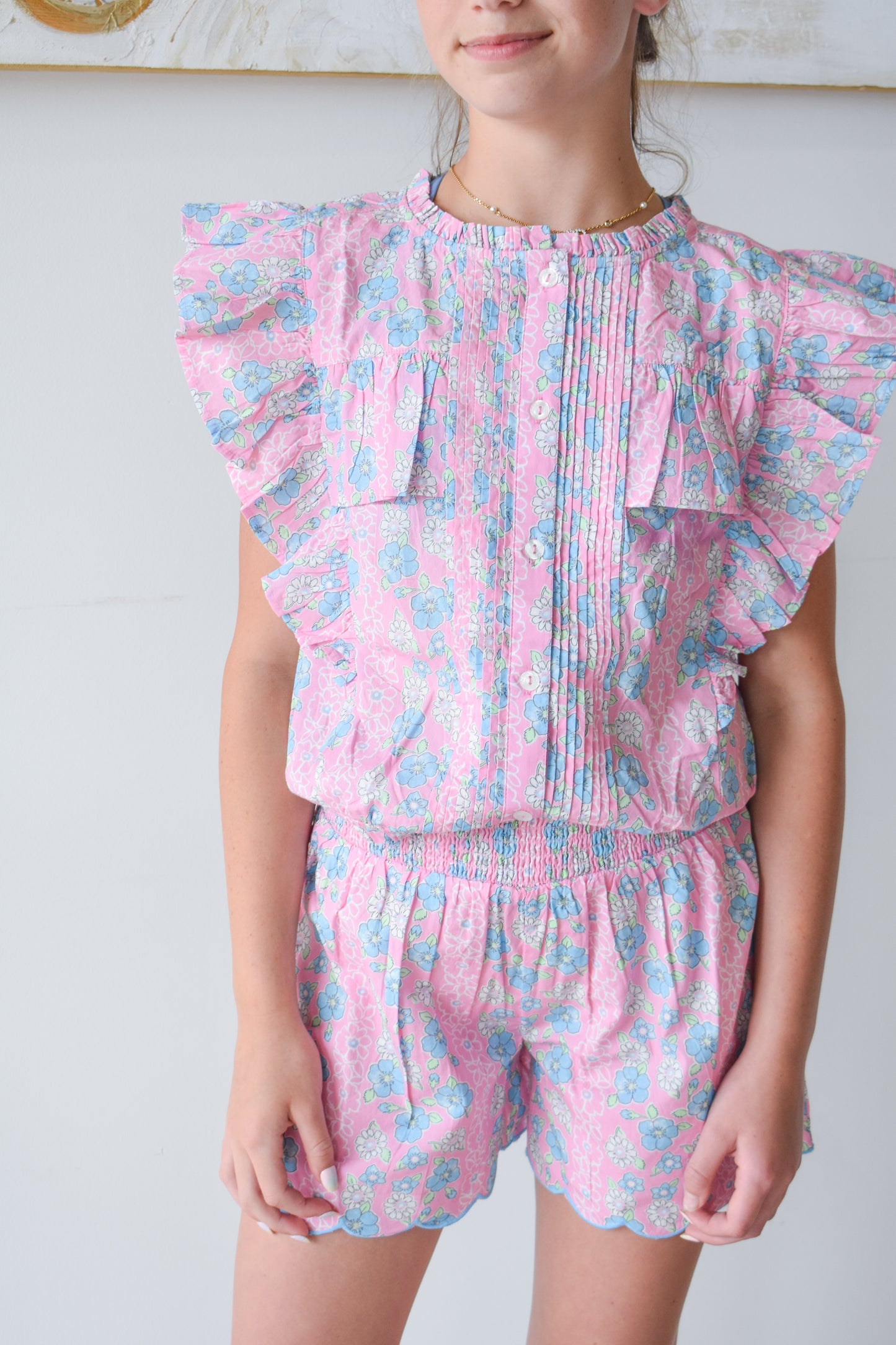 Annie Top-Spring Marguerite Floral