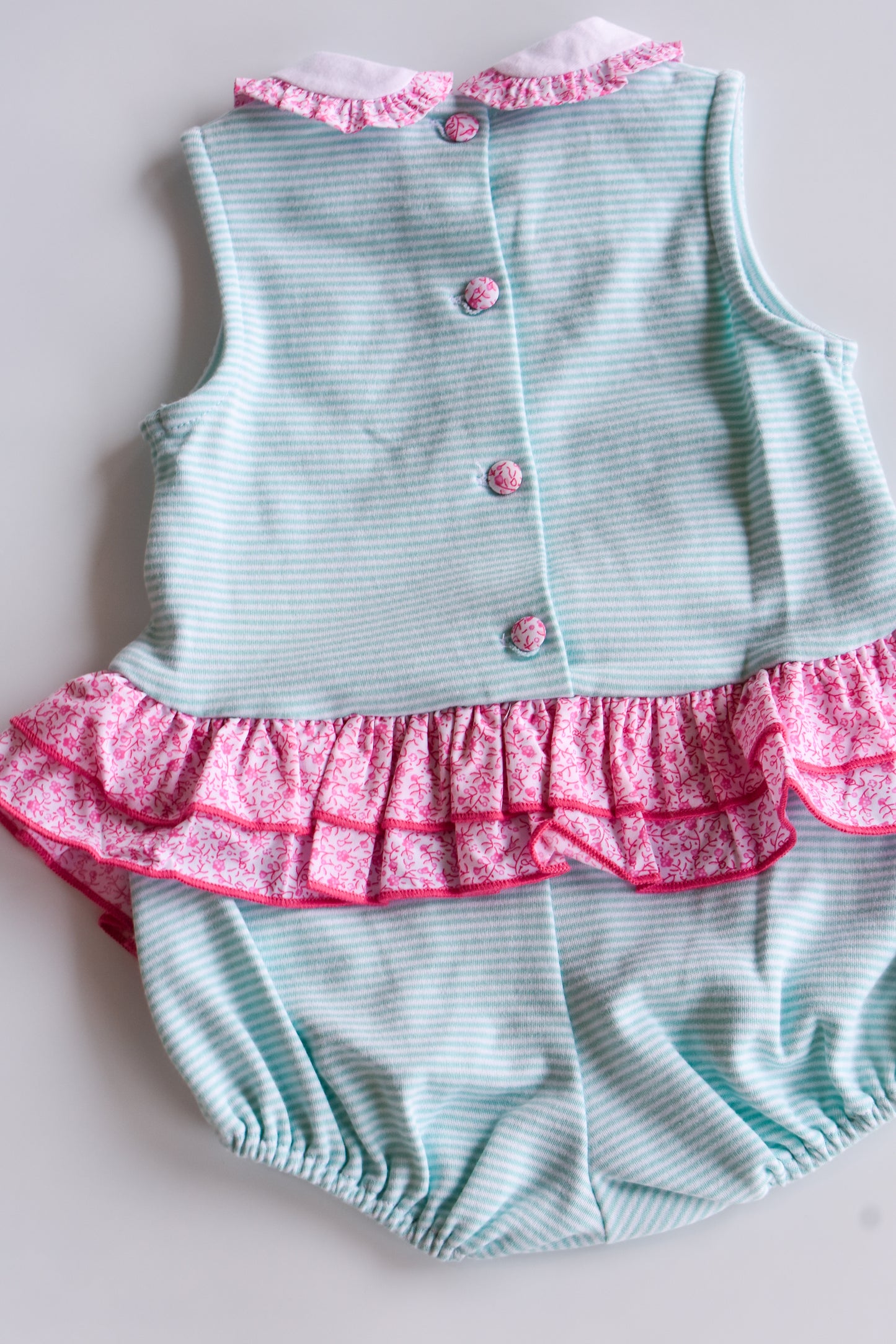 Flamingo Bailey Bubble-Mint Bitty Striped