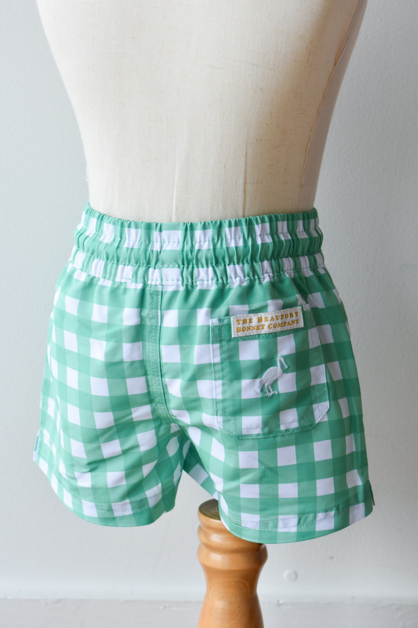 Tortola Swim Trunks-Gibson Island Green Gingham