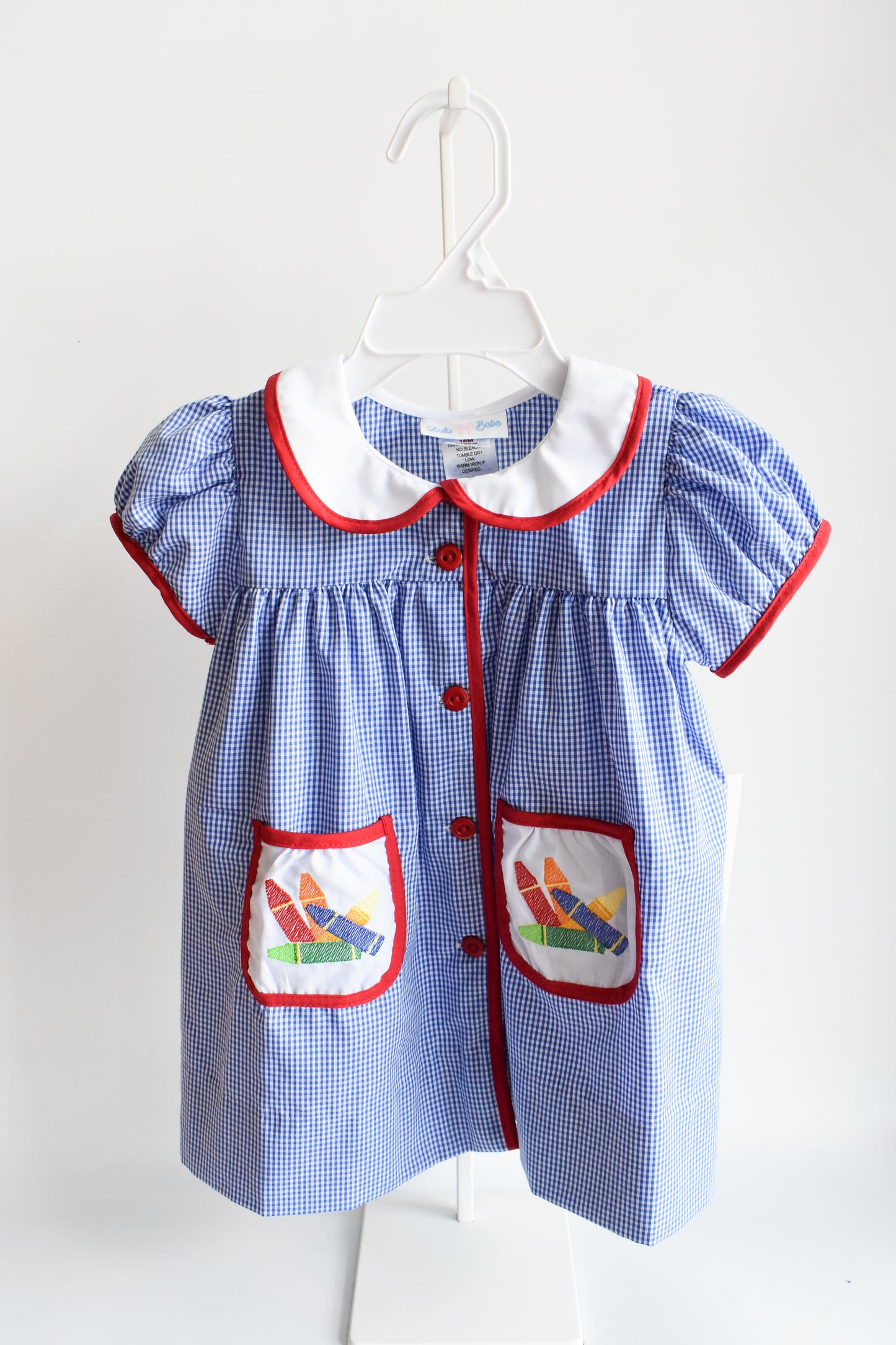 Bea's Back To School Crayon Pocket Dress
